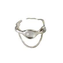 VKHK 1 Pc Personality Crystal Chain Open Cuff Finger Rings For Women Girl Fashion Jewelry Gift - Ring - View 5