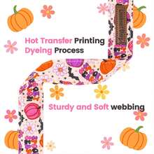 Lionheart Glory Halloween Dog Collar, Pumpkin & Bat Print, Adjustable Autumn Dog Collar, Dog Party Pet Gift - Multicolor - View 5