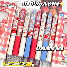 Set Pulpen Gel yang Dapat Dihapus Motif Apel Merah (4 buah/kotak), Ujung 0,5 mm, Estetika Tinggi, Ringkas dan Portabel, Klik Samping dengan Penghapus Terintegrasi, Menulis Halus, Perlengkapan Kantor dan Sekolah, Hadiah Liburan, Meningkatkan Minat Belajar - Beraneka warna - View 6