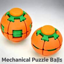 1pc/2pcs/5pcs Random Color Splicing Rotating Fidget Ball, ABS Press Rotating Interlocking Ball, Fun Stress Relief Handheld Toy, Portable Desktop Gadget, Suitable For Adults And Teens 14+, Office, Home And Travel Use - Multicolor - View 7