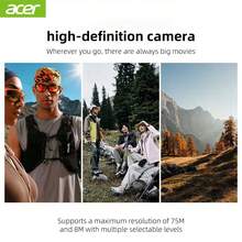 Acer Action Camera, 75MP Interpolated Pixels, 270° Electric Rotating Lens, 4x Digital Zoom, 1.69-Inch Touchscreen, Supports External Microphone, Entry-Level Handheld Camera, Vlog Outdoor Travel WIFI Portable Recorder - View 7