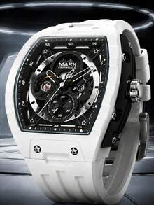 1pc Men's Business Mechanical Watch, Fashion Luminous Multifunctional Chronograph Watch, Birthday/Holiday Gift Watch 6003 - one-size - View 13