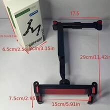 1 Buah Dudukan Tablet 3-in-1 untuk Sandaran Kepala Mobil, Dapat Diputar 360°, Cocok untuk Ponsel 4,7-11 Inci, Kompatibel dengan iPad Pro/Air/Mini/Galaxy, dengan Layar HD 3,5 Inci dan Penjepit, Desain Lipat, Hadiah Liburan, Cocok untuk Perjalanan Darat dan Aktivitas Luar Ruangan, Dudukan Tablet Mobil, Aksesori Perjalanan, Desain Ringkas, Struktur Kokoh - Dapat dilipat - View 8