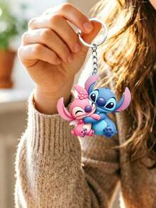 Asmodee Cartoon Couple Keychain, Exquisite Resin Pendant, Fashionable Portable Hanging Decoration, Suitable For Backpacks And Handbags - Multiple Styles - View 5