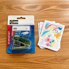 Stapler & Staples - Green - View 1