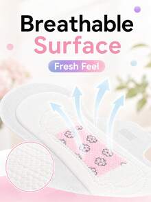 Pembalut Wanita Ukuran Mini 180mm~420mm, Cocok untuk Penggunaan Siang dan Malam, Dengan Sayap, Tersedia 5 Ukuran, Bernapas dan Lembut, Perlindungan Anti Bocor Tahan Lama, Kering dan Bernapas, Cocok untuk Masa Menstruasi Wanita, Penggunaan Sehari-hari saat Bekerja dan Bepergian - Pembalut wanita (satu set untuk sekali pakai) - View 3