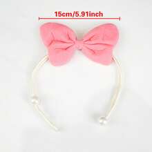 1/2pcs Velvet Bow Curtain Tiebacks, Adjustable Faux Pearl No-Drill Curtain Rope Buckles, Decorative Curtain Tieback Ropes For Bedroom, Living Room Home Decor - Multicolor - View 5