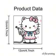 SANRIO 1pc 2D Flat Rhinestone Hello Kitty Fuel Tank Cap Sticker, Hello Kitty Holding Gas Pump, Car Decoration Sticker, Waterproof & Sun-Resistant, Sweet Style, Car Modification Sticker, Suitable For All Types Of Car Fuel Tank Caps, Great Gift For Family And Friends - A - View 15