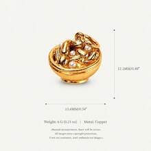 1pc Drip Oil Snack Afternoon Tea Mixed Pendant, Exquisite Cute Style, 14k Gold Plated Copper Material, Suitable For DIY Creative Necklace, Bracelet, Earrings, Bag Chain, Keychain, Waterproof And Sweatproof, Suitable For Daily Casual Wear - Multicolor - View 16