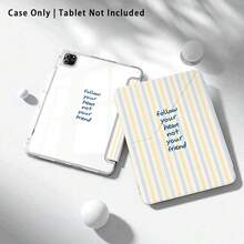 條紋與其他圖案彩繪效果平板保護殼，內建筆槽，相容 Apple 10代/A16 11代/Air 11，相容 MatePad SE 11/MatePad 11/MatePad 11.5 2025，適用 Honor Pad 8/9/10/X8/X8A/X9，相容 及其他熱門機型 - 款式14 - 查看 3