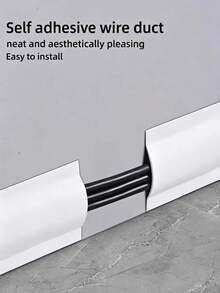 Floor Cable Cover, Self-Adhesive Cable Concealer Strip, Flexible Cable Organizer, Suitable For Home And Office Floor Cable Management - Multicolor - View 5