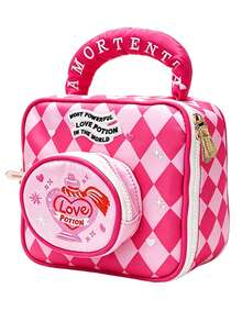 Harry Potter Girl's Makeup Bag Platform Storage Bag Retro Preppy Handbag Cosmetic For Back-To-School , Halloween Christmas Collectibles Gifts - Multicolor - View 10
