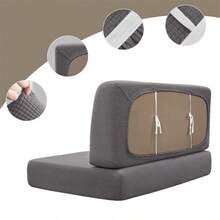 2 piezas/Set(Funda de asiento+Funda de respaldo) Funda de banco de unicolor para caravana, cojines de comedor de RV suaves y elásticos, fundas de polar de felpa elástica para asientos de sofá de restaurante - Multicolor - Ver 12