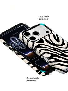 Koolife Is A Black And White Unique-Patterned Phone Case. It Features A Smooth And Hard Shell Design, Made Of TPU And Printed Materials, With Anti-Scratch, Durable And Shock-Resistant Properties. It Is An Excellent Gift Choice, Suitable Compatible With Iphone 11, 12, 13, 14, 15, 16, 17,18 Series Models (Including Pro And Pro Max Versions). - Black and White 2 - View 5