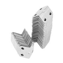 80pcs L-Shaped Corner Brackets (16 Brackets + 64 Screws), 90 Degree Right Angle Support Suitable For Furniture Shelves Cabinets Tables Chairs Hardware Accessories - A - View 8