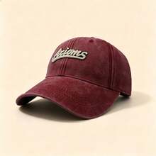 1pc Axioms Letter Embroidered Washed Baseball Cap Vintage Distressed Adjustable Casual Sun Hat Unisex Outdoor Sports Cap - Multicolor - View 13