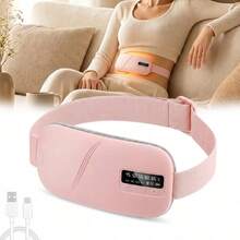 Warm Uterus Waist Belt, USB Rechargeable Heating Pad, Heating Vibration Massage Waist Belt - A - View 2