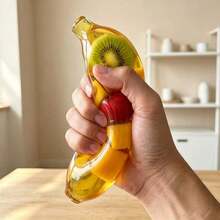 1 pièce Jouet à presser en forme de banane à rebond lent rempli de maltose, jouet anti-stress doux et compressible, style aléatoire couleur aléatoire, décoration de bureau anti-pression, convient pour la maison, le bureau, la salle de classe, cadeau d'anniversaire, Halloween, Noël - Multicolore - Voir 8