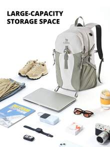 CAMEL CROWN Foldable Large Capacity Travel Bag Backpack Short Distance Travel Fitness Storage Bag - Green Mountains - View 5