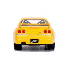 Jada Toys Fast & Furious Leon's Nis-San Skyline GT-R BNR33 Die-Cast Vehicle 1:32 Scale, Opening Function JDM Racing Model Car Replica, Official Licensed Movie Collectible For Skyline Fans, Auto Collectors And Display Enthusiasts - Multicolor - View 5