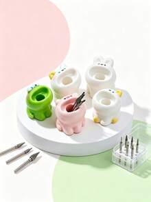 Cute Nail Drill Bit Storage Rack, Nail Drill Bit Organizer Box, Desktop Display Decoration - Multicolor - View 9