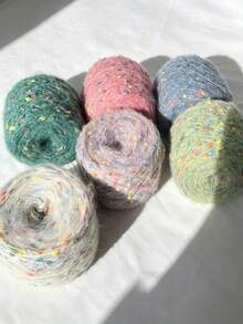Rainbow Horse Mohair Blend Flat Yarn - "Starry Sky" Series, Suitable For Sweaters, Dolls And Bags DIY Knitting Materials, Yarn Knitted For Making Sweaters, Scarves, Bags And Other Handmade Crafts - Multicolor - View 8