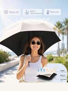 Pencil Umbrella, Ultra-Light Mini Pencil Umbrella, UPF 50+ Sun Protection, Foldable Pocket Parasol, Sun And Rain Protection, Suitable For Carrying, Walking, Travel And Outdoor Use - Multicolor - View 4
