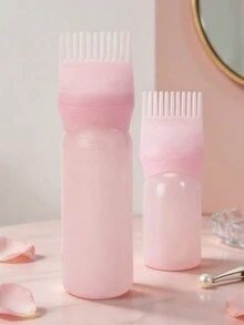 CTZIHGAO 1/2/3件組美髮造型套組－包含2合1升級版噴水梳、氣墊噴水梳、160ml染髮塗抹瓶及附精準噴嘴的擠壓瓶－適合將染髮劑、水或美髮產品直接塗抹至髮根，適用於吹風機、頭髮、美髮配件、美髮產品、美髮工具、美髮用品 - 粉色 - 查看 9