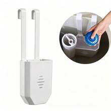 1 Set Toilet Tank Cleaner Storage Rack, Hanging Toilet Cleaning Tablet Storage Box, Slow-Release Toilet Cleaning Tablet Box With Stainless Steel Hook, Slow-Release Cleaner, Convenient For Toilet Cleaning - Multicolor - View 6