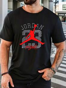 Men T-Shirts - 黑色 - 查看 8