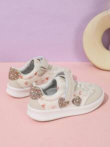 Girls' Heart Casual Shoes New Style Kids' Sports Shoes - Beige - View 4