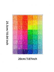 1 Kotak Kit Rhinestone Resin Warna Gradien, Rhinestone Bulat Datar Y2K, Rhinestone Bulat Berkilau dengan Pinset, Pensil, Sendok, Baki & Alat Aplikasi Lengkap, Untuk Seni Kuku, Gelas, Pakaian, Sepatu & Kerajinan Tangan DIY - MultiWarna - View 6