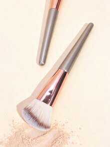 1pc Angled Multi-Function Makeup Brush, Blush Brush, Powder Brush, Contour Brush, Portable Makeup Tool For Beginners - Multicolor - View 11