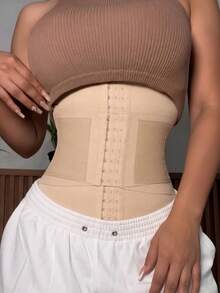 1pc Women's Waist Cincher, High Compression Waist Shaping Belt, Abdominal Shaping Belt, Daily Fitness Waist Belt - Apricot - View 5