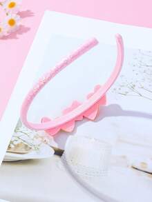 1 Pieza Cinta Para El Pelo De Plástico Decorada Con Corazones De Brillo Coloridos Linda Para Niñas, Para Decoración Diaria - Multicolor - Ver 3