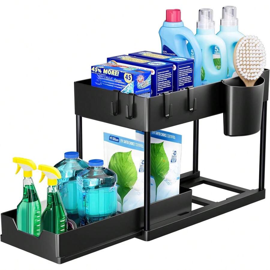 Organizador deslizable - negro - Ver 1