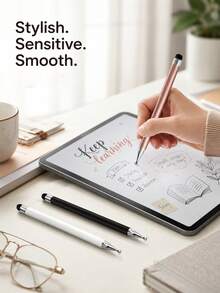 Bút cảm ứng 2 trong 1 đầu kép, bút cảm ứng màn hình phổ biến, tương thích với iPad, điện thoại, điện thoại Android, máy tính bảng, đầu nhọn, phù hợp cho vẽ nghệ thuật kỹ thuật số, phác thảo, viết và sử dụng văn phòng - Xem 10