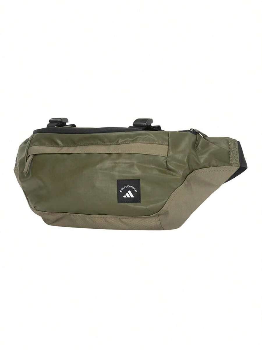 Adidas Unisex New Sports Crossbody Bag, Portable Outdoor Cycling Shoulder Bag, Size: Approx. 52*21*10.5CM - Olive Green - View 1
