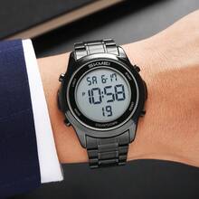 Skmei 2701 High Quality Western Men Digital Watch Original Stainless Steel Band Multi Function Chrono Sports Wrist Watch - one-size - View 6