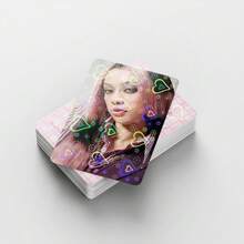 60pcs Heart-Shaped Holographic KATSEYE New Album PINKPOP Merchandise LOMO Photocards - A - View 8