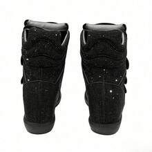 New 2026 Style ISA Sneakers, Women's Vintage Casual Round-Toe Shoes With Hidden Platform Design. - 黑閃鑽 - 查看 2