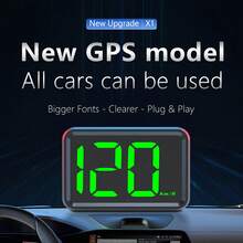 Speedometer GPS YNF Green Light, Tampilan Kecepatan Digital KM/H, Penglihatan Malam Anti-Silau, Pemantauan Waktu Nyata, Tampilan Head-Up Universal untuk Mobil, Hadiah Liburan - X1 - View 6