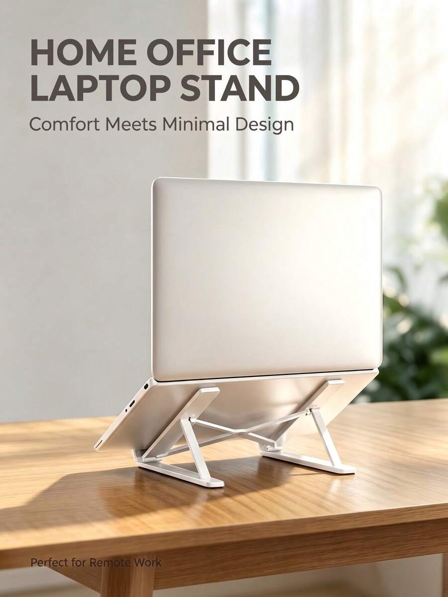Adjustable Height Laptop Stand Desktop Riser Portable Foldable Lightweight Durable Tablet Holder