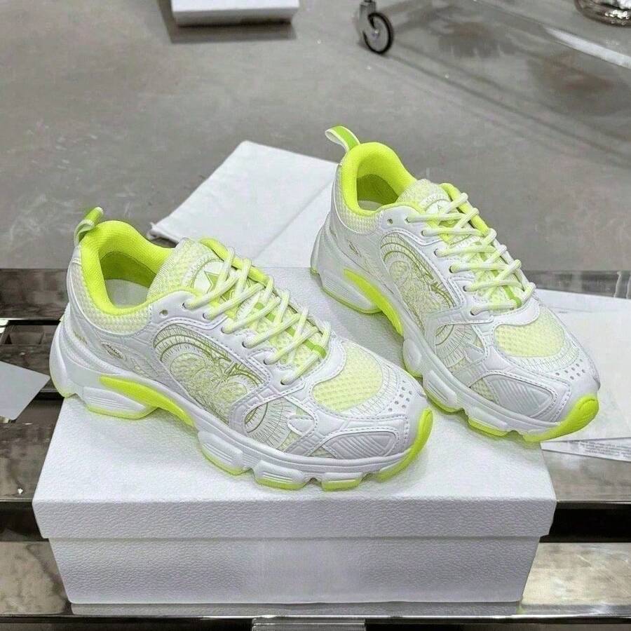 Women Casual Shoes - 螢光綠 - 查看 1