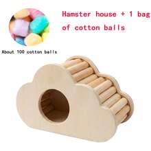 Wooden Hamster Hideout, Natural Cloud-Shaped Hamster House, Suitable For Hamsters, Gerbils And Mice, Beautiful Small Pet Nesting Habitat And Cage Accessory, Chewing Landscape Accessory - one-size - View 15