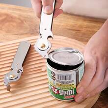 Effortless Multi-Function Bottle & Can Opener - Non-Slip Handle Kitchen Opening Tool - Easily Open Bottle Caps & Can Lids - Suitable For Kitchen, Restaurant, Home Daily Use - Practical Gift For Father's Day, Mother's Day, Thanksgiving - Essential Portable Universal Bottle Opener For Home - View 1