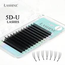 Lashine U型睫毛 12排 2DU 3DU 4DU 5DU M捲度 自然輕盈扇形接睫毛 柔軟輕量三葉草睫毛 快速打造豐盈濃密妝感 - M - 查看 10
