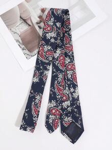 1PC Men's Fashion Paisley Pattern Hand-Tied Necktie, Suitable For Daily Wear, Outings, Parties, Weddings And Gatherings - Navy Blue - View 5