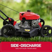 18-Inch Gas Lawn Mower, 144cc 4-Cycle Engine, Walk-Behind Push Lawn Mower, Side Discharge, 5-Position Height Adjustment, Ideal For Small Yards - A - View 4
