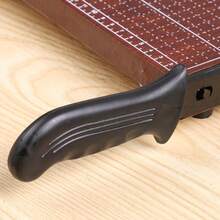 1Pc A4 Paper Guillotine Trimmer, Professional Cutting Tool For Paper Photos Aluminum Copper PVC, Office School Home Paper Cutter Machine - Brown Wood - View 8